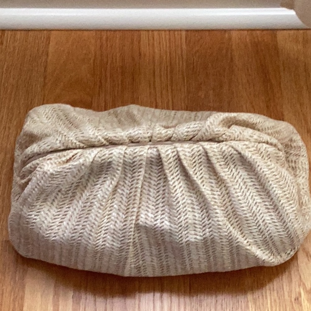 Tuckernuck light rafia slouchy clutch